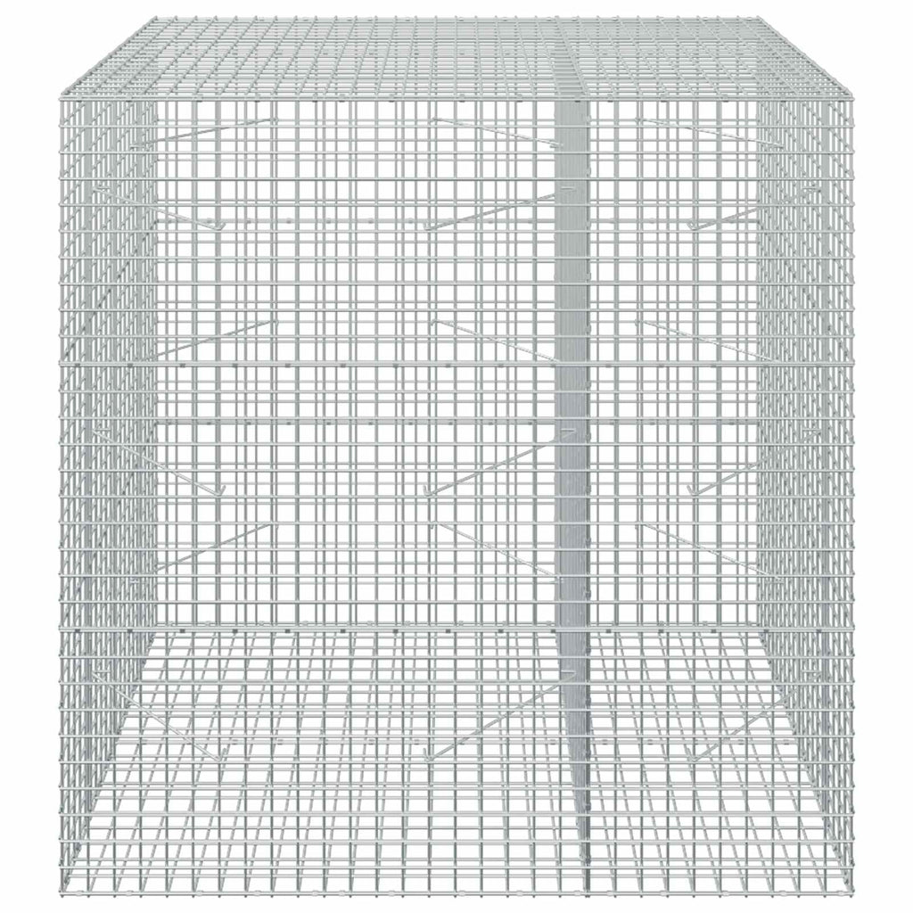 vidaXL Gabion z drutu 3,5 mm i siatką 5x5 cm 150x100x150 cm