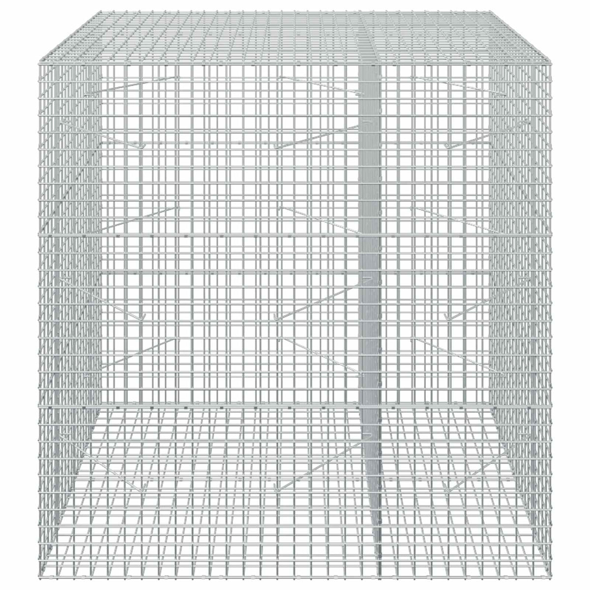 vidaXL Gabion z drutu 3,5 mm i siatką 5x5 cm 150x100x150 cm