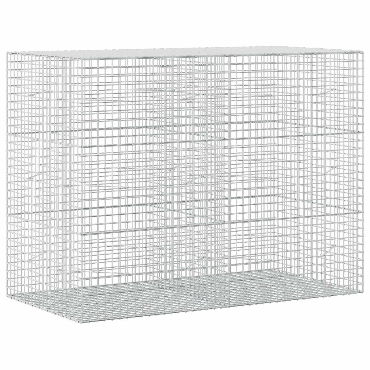 vidaXL Gabion z drutu 3,5 mm i siatką 5x5 cm 200x100x150 cm