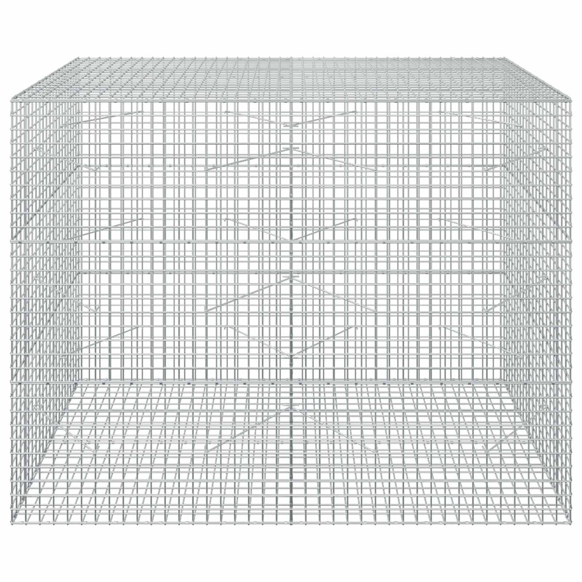 vidaXL Gabion z drutu 3,5 mm i siatką 5x5 cm 200x100x150 cm