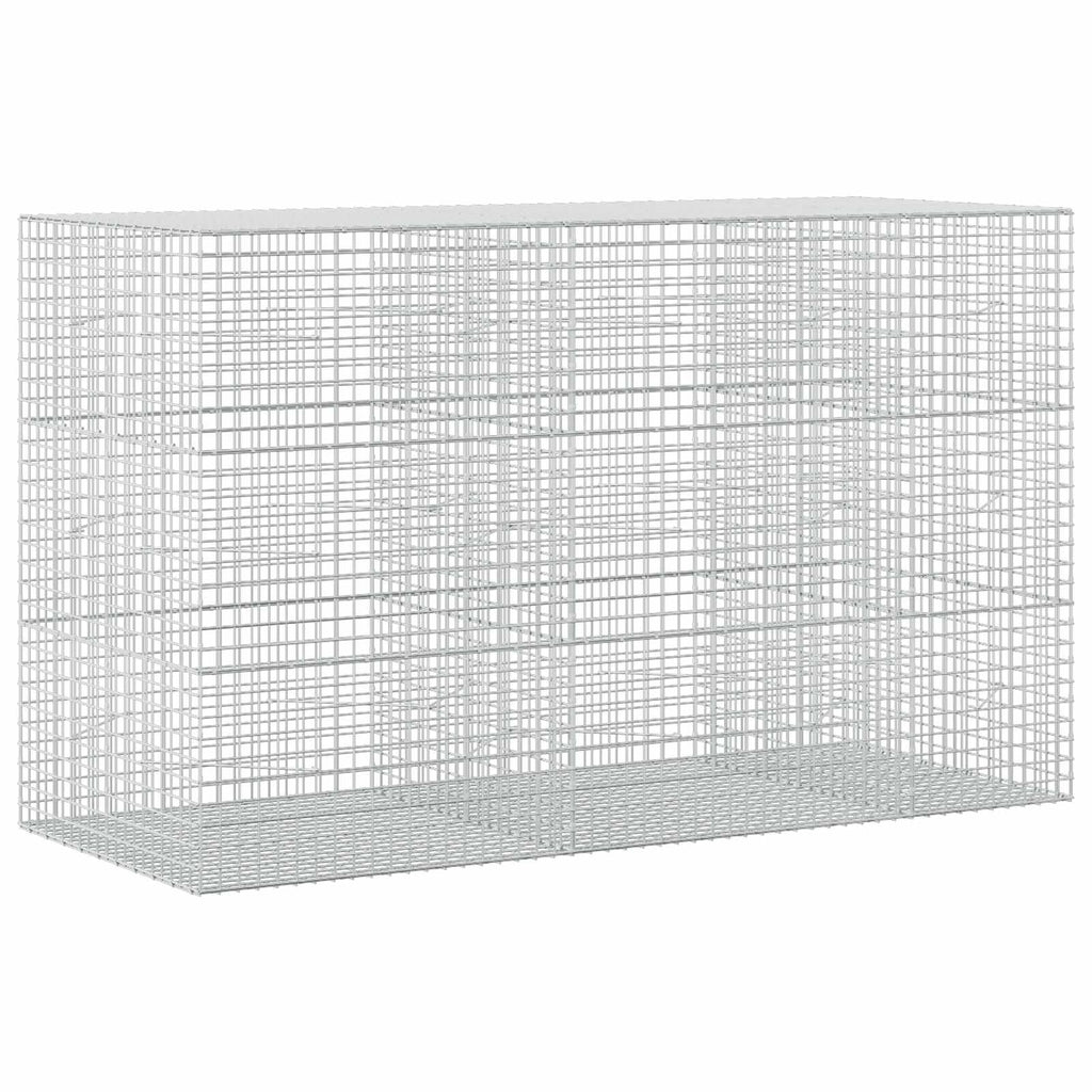 vidaXL Gabion z drutu 3,5 mm i siatką 5x5 cm 250x100x150 cm