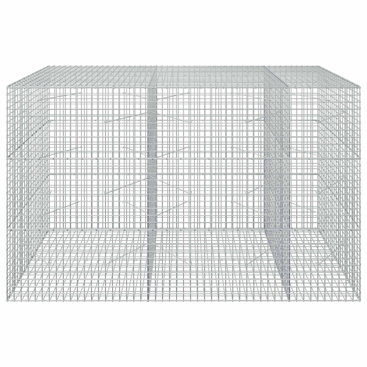 vidaXL Gabion z drutu 3,5 mm i siatką 5x5 cm 250x100x150 cm