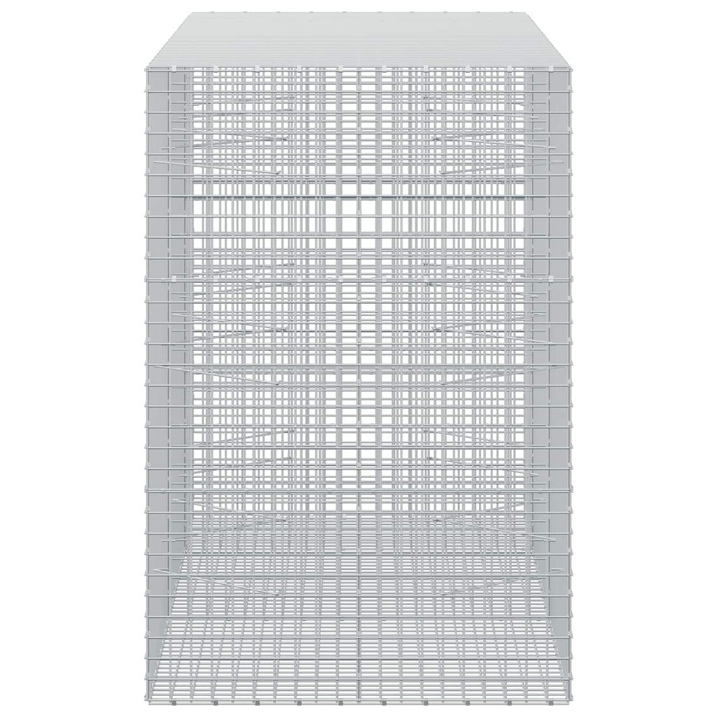 vidaXL Gabion z drutu 3,5 mm i siatką 5x5 cm 250x100x150 cm