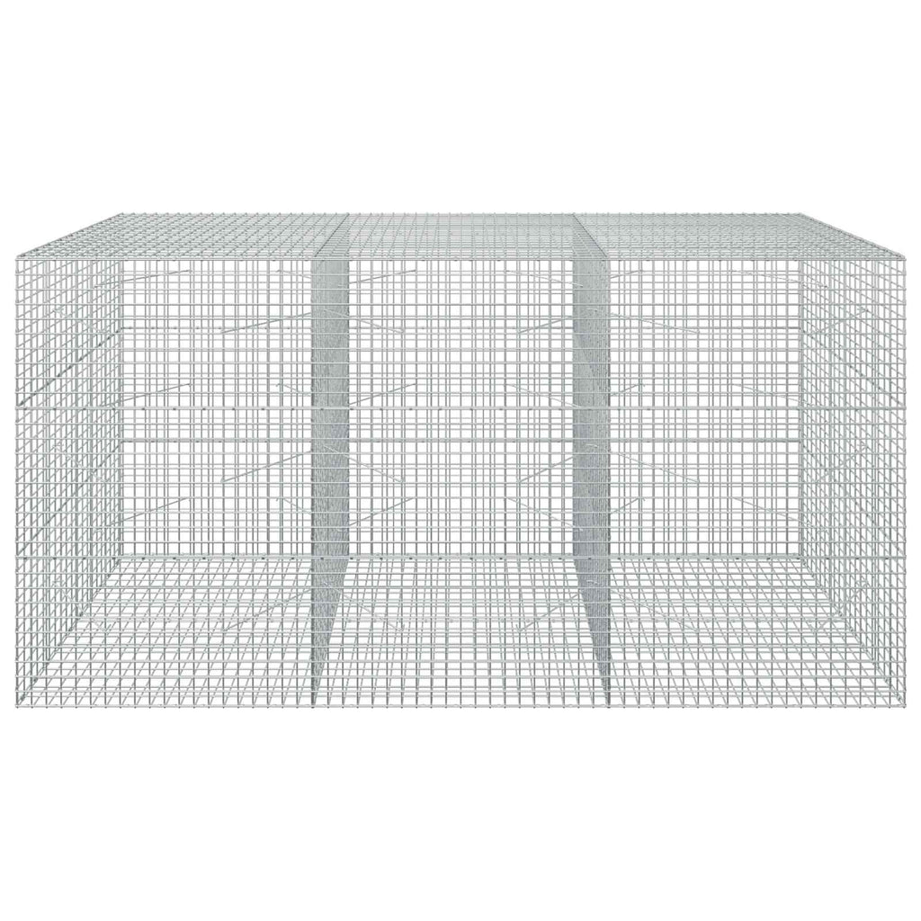 vidaXL Gabion z drutu 3,5 mm i siatką 5x5 cm 300x100x150 cm