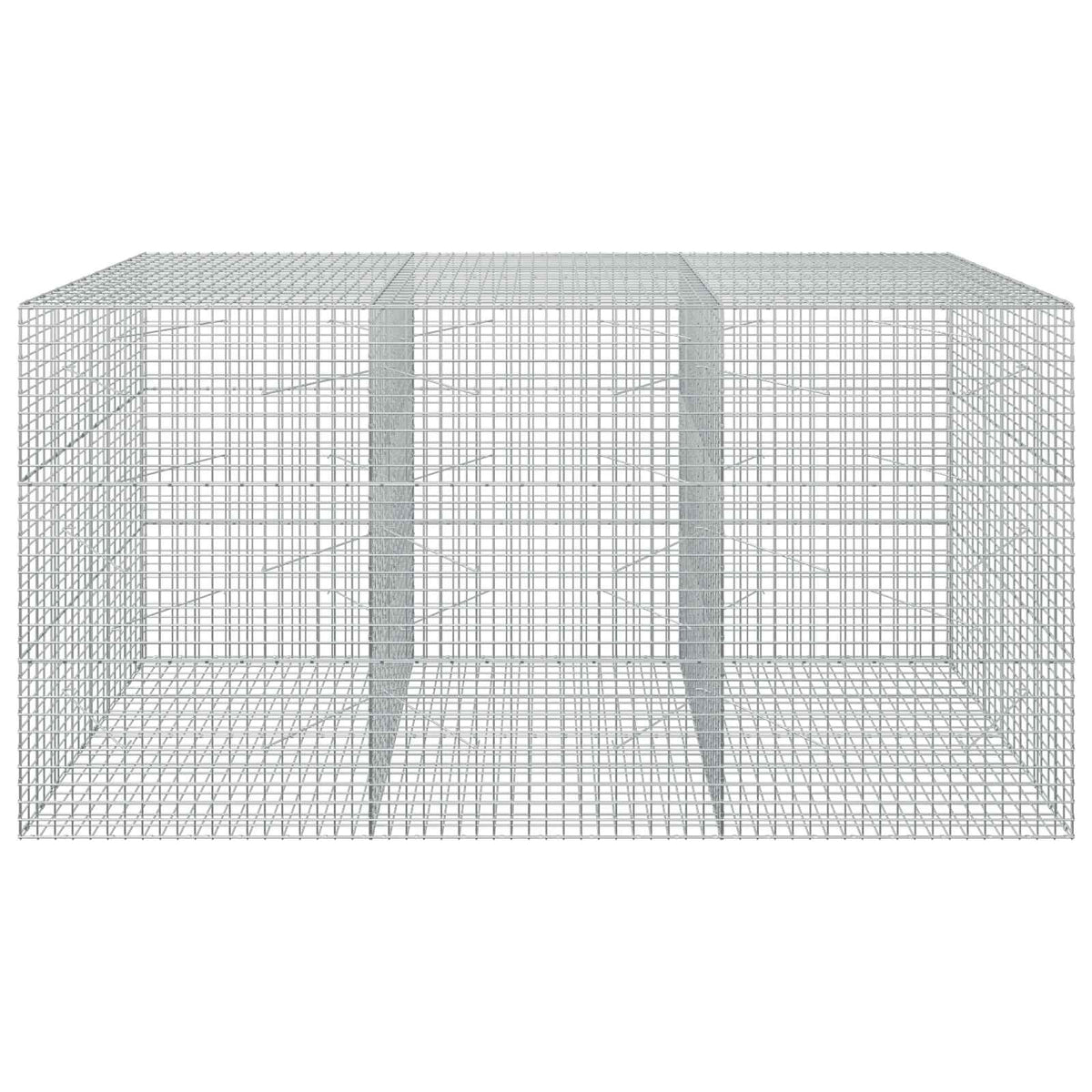 vidaXL Gabion z drutu 3,5 mm i siatką 5x5 cm 300x100x150 cm