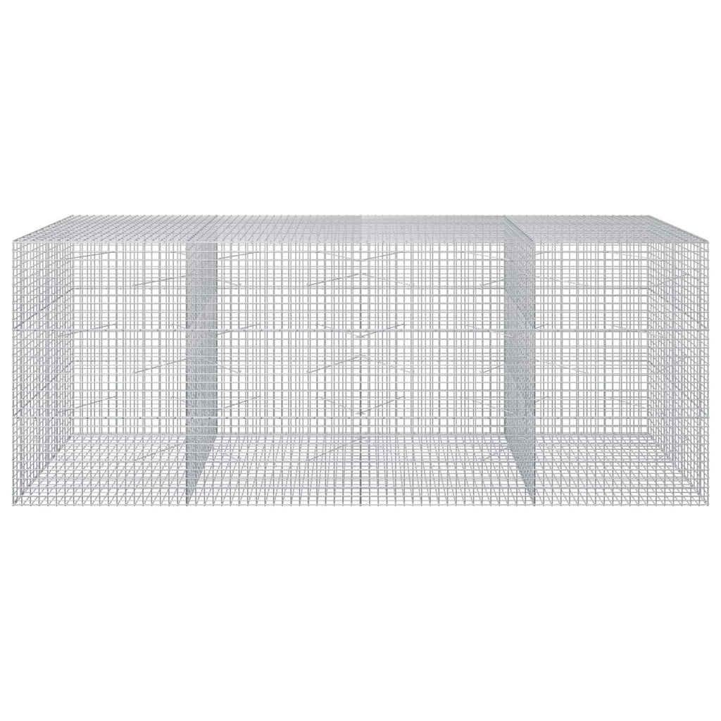 vidaXL Gabion z drutu 3,5 mm i siatką 5x5 cm 400x100x150 cm