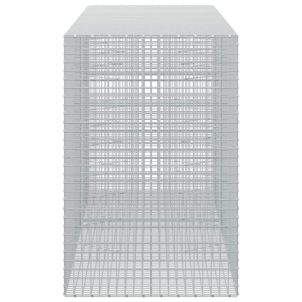vidaXL Gabion z drutu 3,5 mm i siatką 5x5 cm 400x100x150 cm