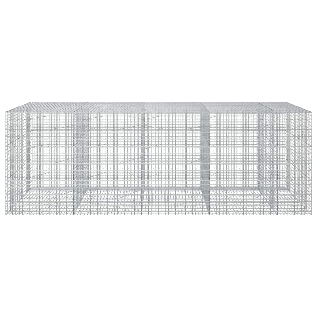 vidaXL Gabion z drutu 3,5 mm i siatką 5x5 cm 450x100x150 cm