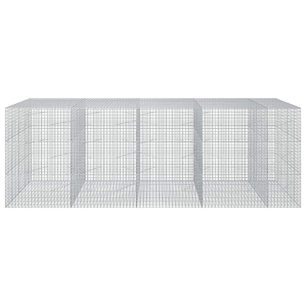 vidaXL Gabion z drutu 3,5 mm i siatką 5x5 cm 450x100x150 cm