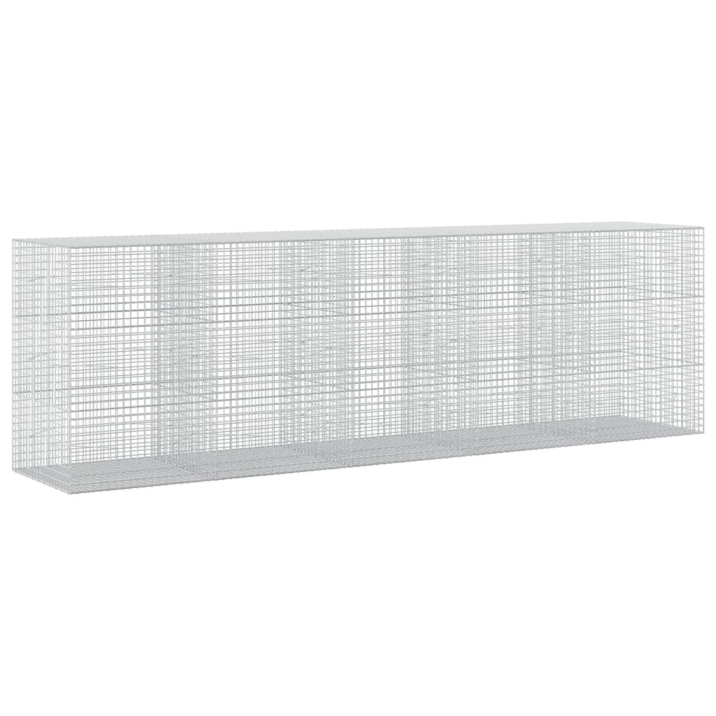 vidaXL Gabion z drutu 3,5 mm i siatką 5x5 cm 500x100x150 cm