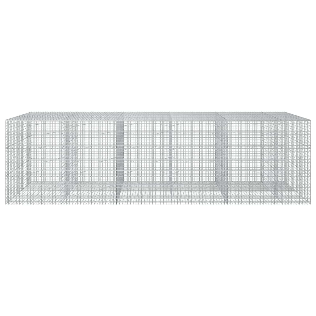 vidaXL Gabion z drutu 3,5 mm i siatką 5x5 cm 550x100x150 cm
