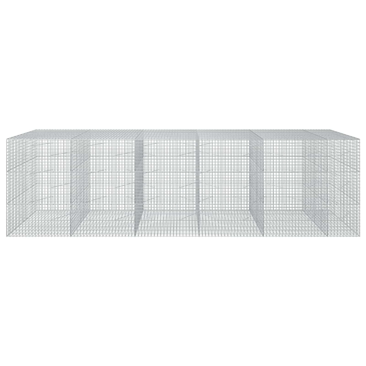 vidaXL Gabion z drutu 3,5 mm i siatką 5x5 cm 550x100x150 cm