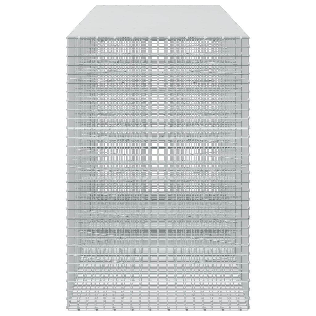 vidaXL Gabion z drutu 3,5 mm i siatką 5x5 cm 550x100x150 cm