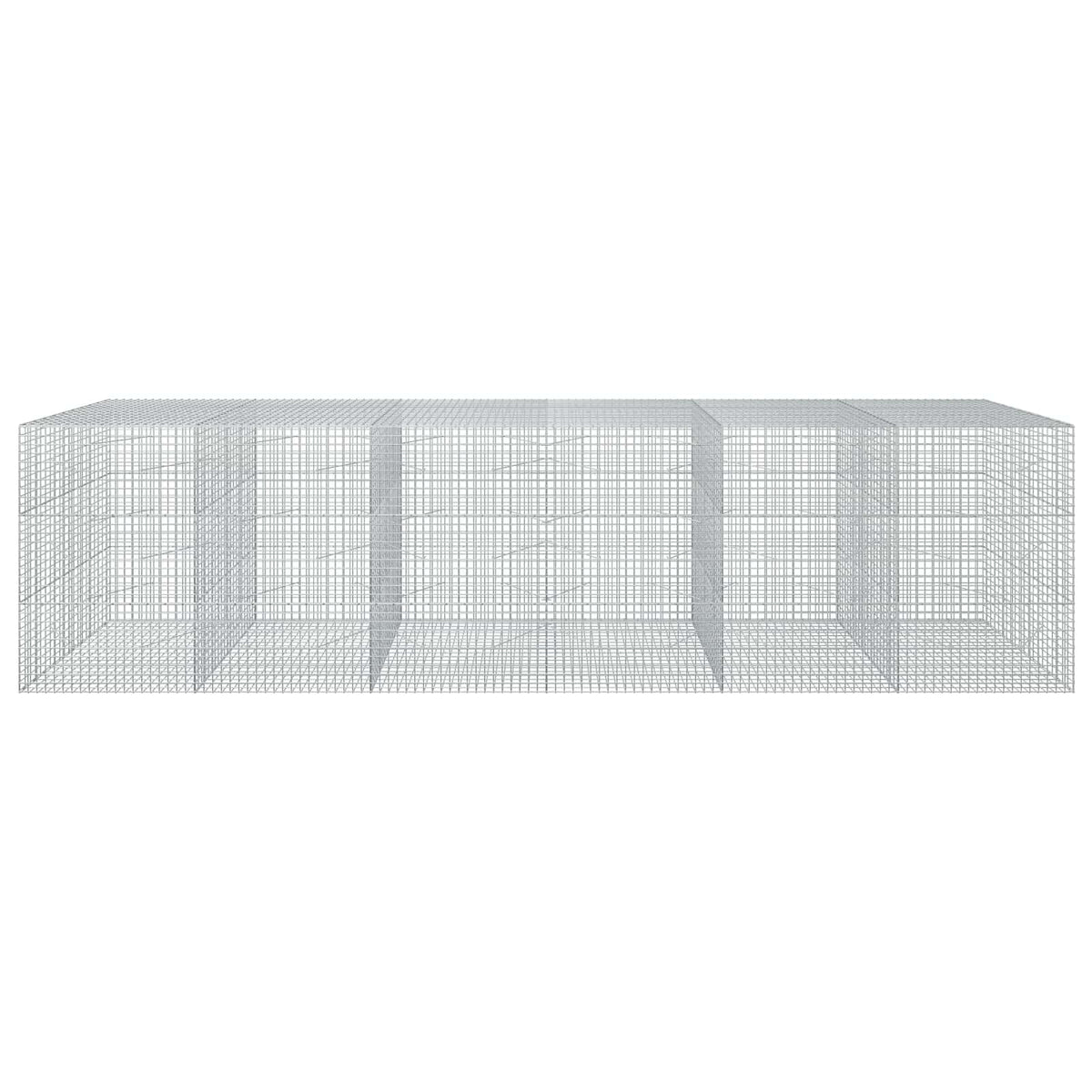vidaXL Gabion z drutu 3,5 mm i siatką 5x5 cm 600x100x150 cm