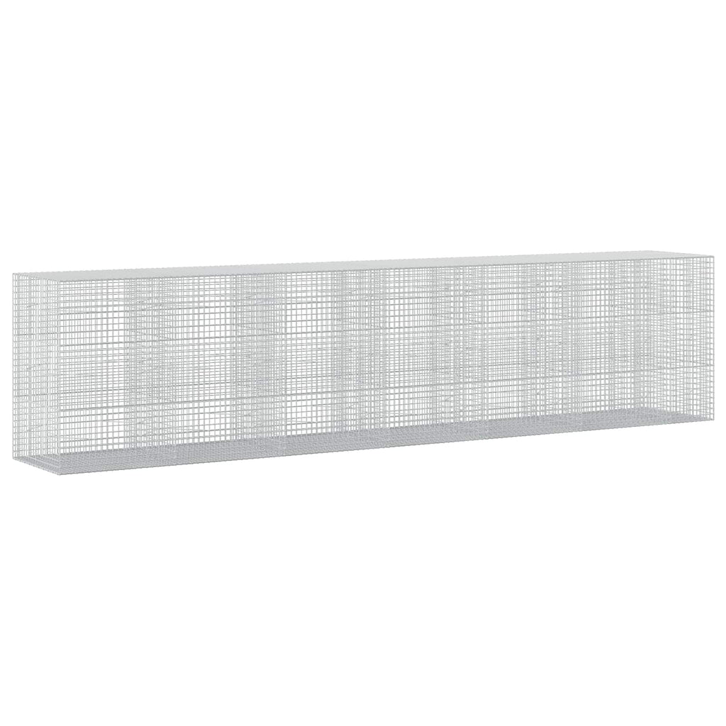 vidaXL Gabion z drutu 3,5 mm i siatką 5x5 cm 650x100x150 cm