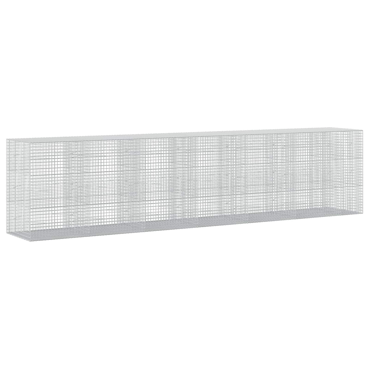 vidaXL Gabion z drutu 3,5 mm i siatką 5x5 cm 650x100x150 cm