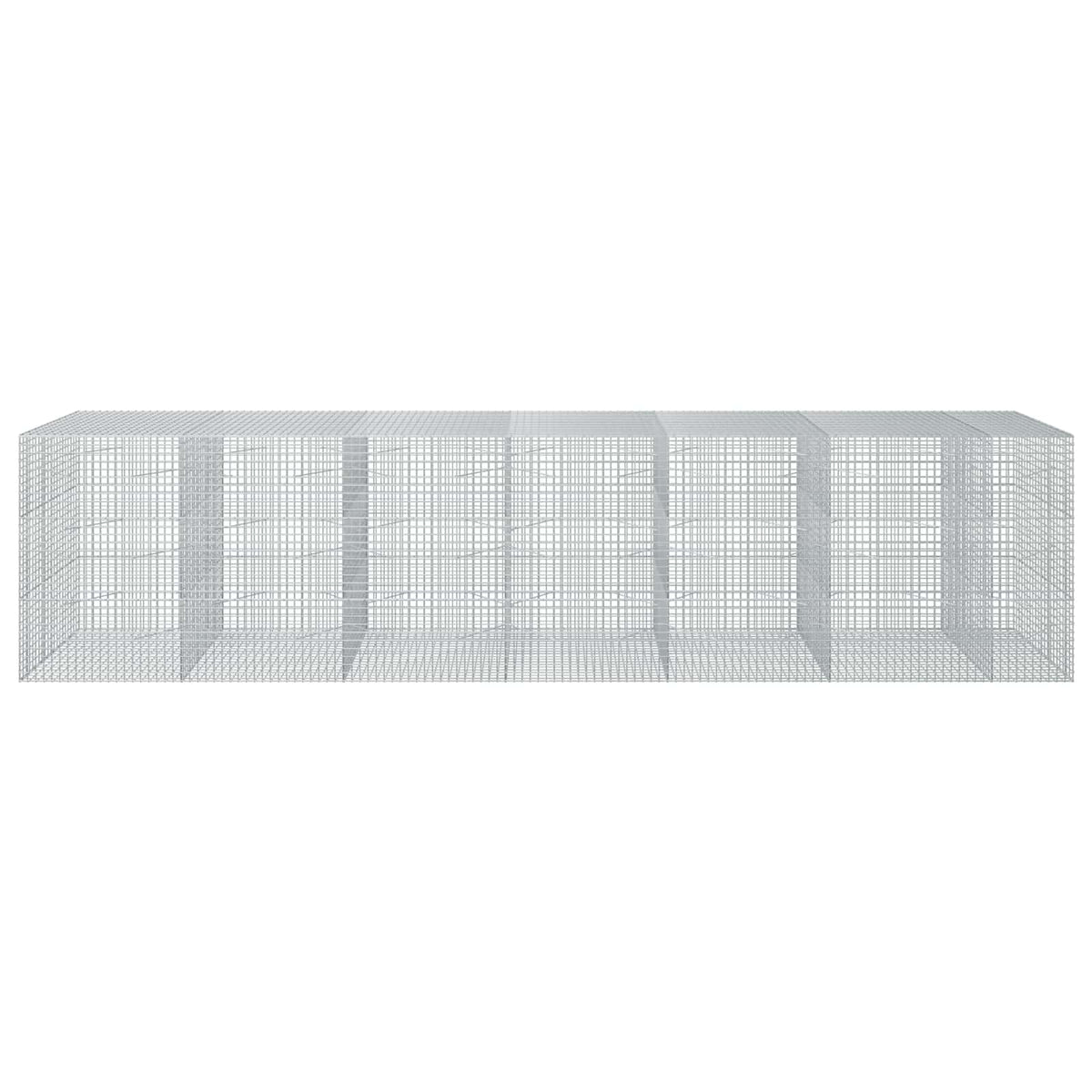 vidaXL Gabion z drutu 3,5 mm i siatką 5x5 cm 650x100x150 cm