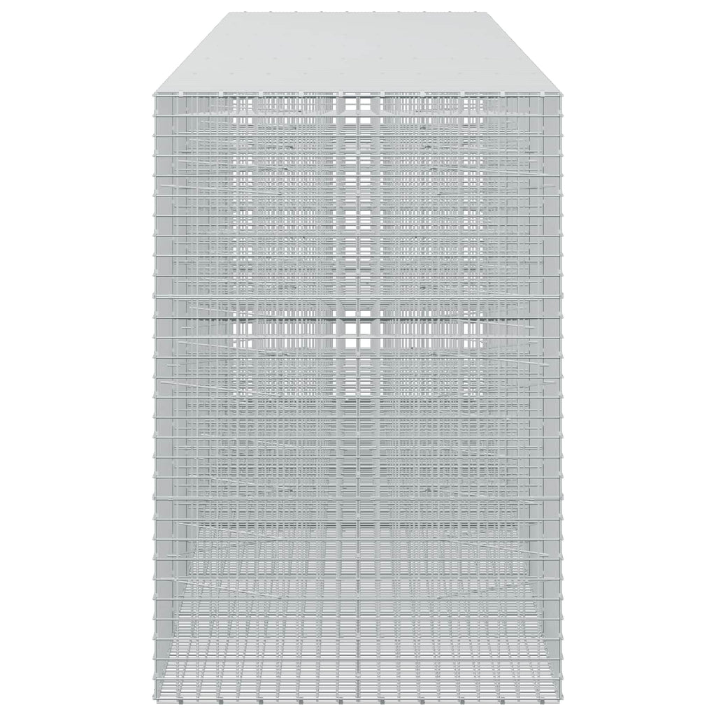 vidaXL Gabion z drutu 3,5 mm i siatką 5x5 cm 650x100x150 cm
