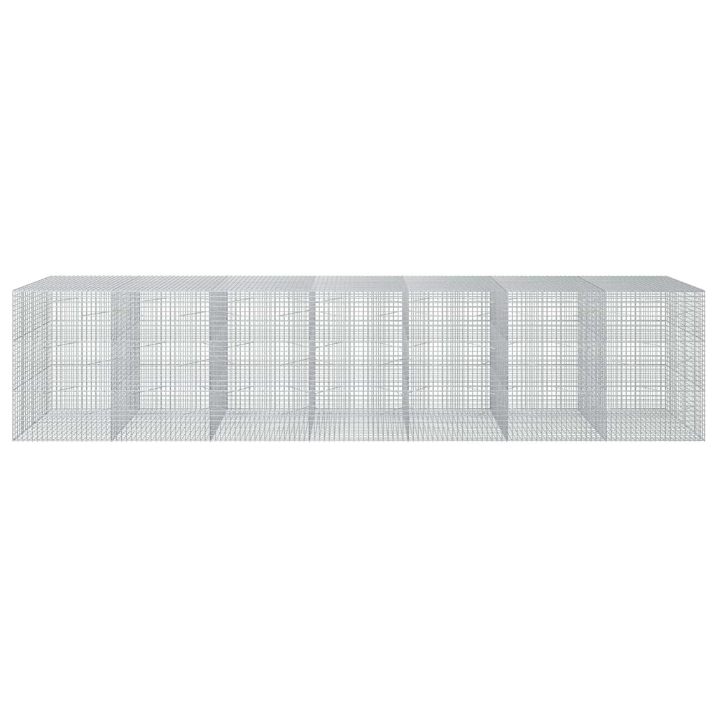 vidaXL Gabion z drutu 3,5 mm i siatką 5x5 cm 700x100x150 cm