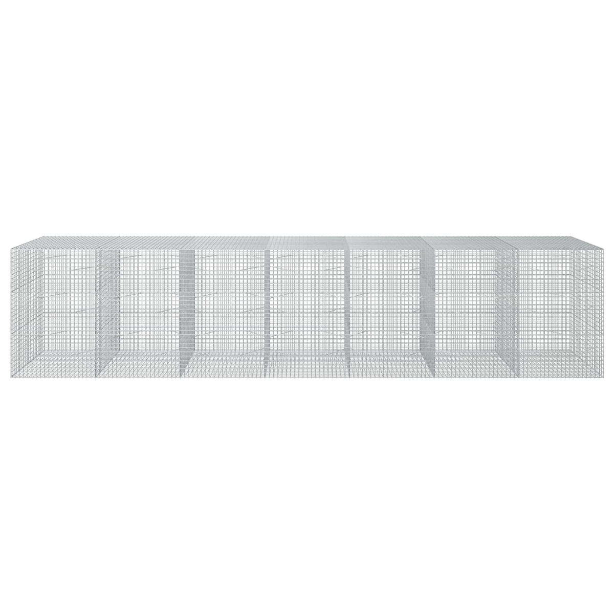 vidaXL Gabion z drutu 3,5 mm i siatką 5x5 cm 700x100x150 cm