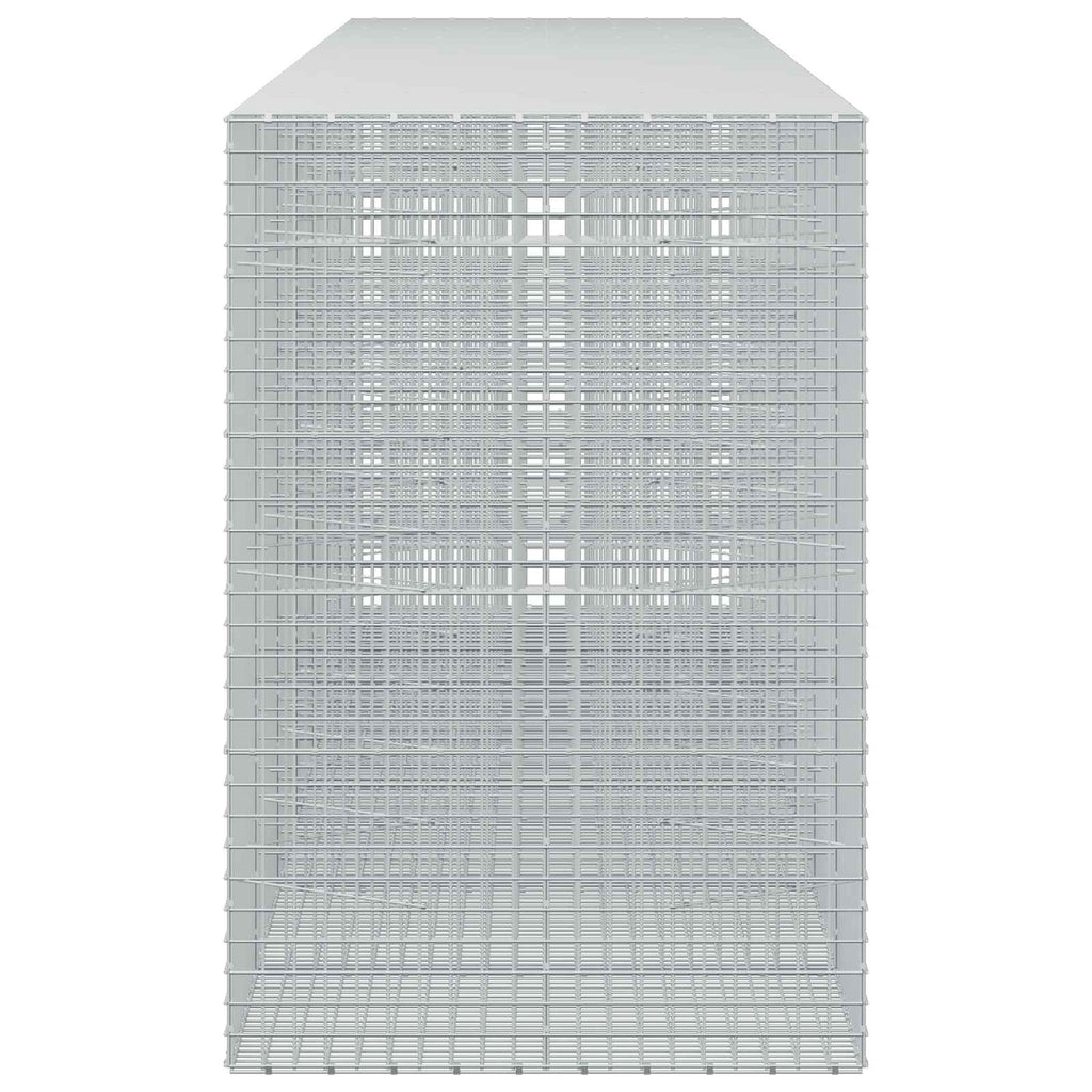 vidaXL Gabion z drutu 3,5 mm i siatką 5x5 cm 700x100x150 cm