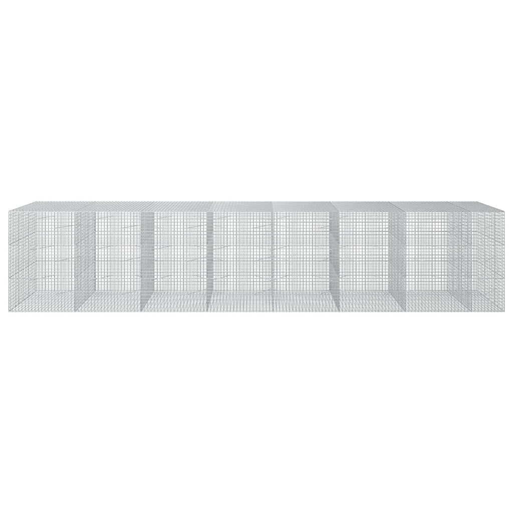 vidaXL Gabion z drutu 3,5 mm i siatką 5x5 cm 750x100x150 cm