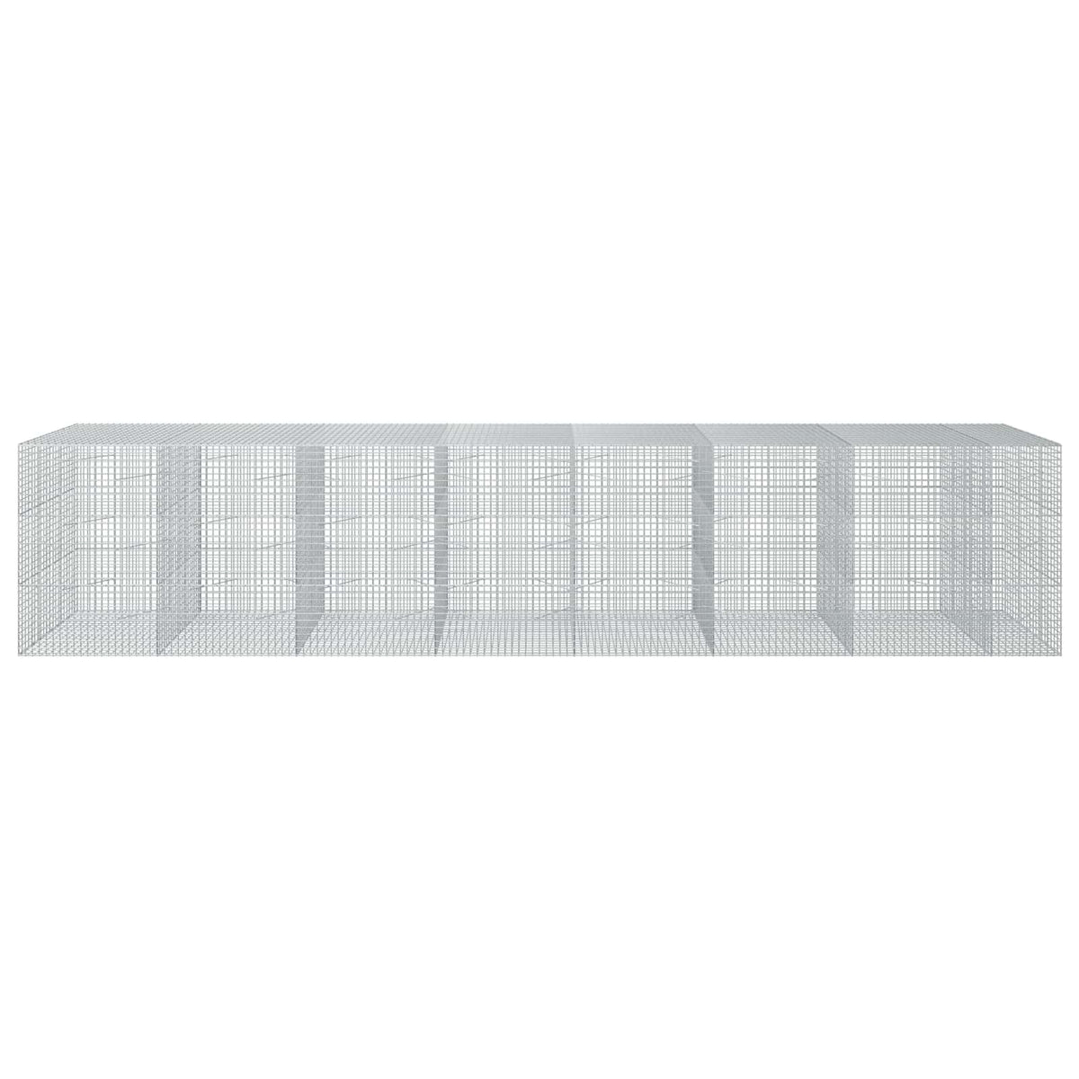 vidaXL Gabion z drutu 3,5 mm i siatką 5x5 cm 750x100x150 cm