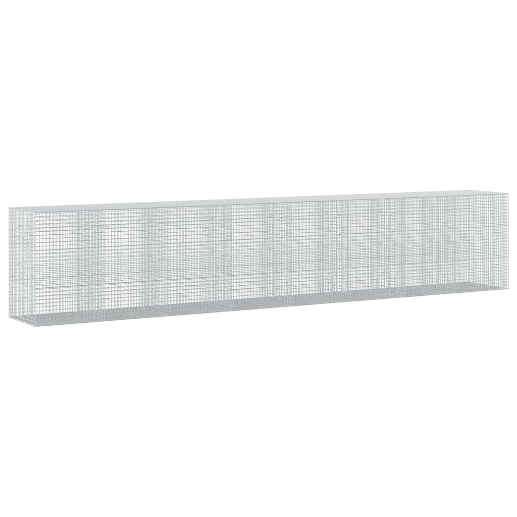 vidaXL Gabion z drutu 3,5 mm i siatką 5x5 cm 800x100x150 cm