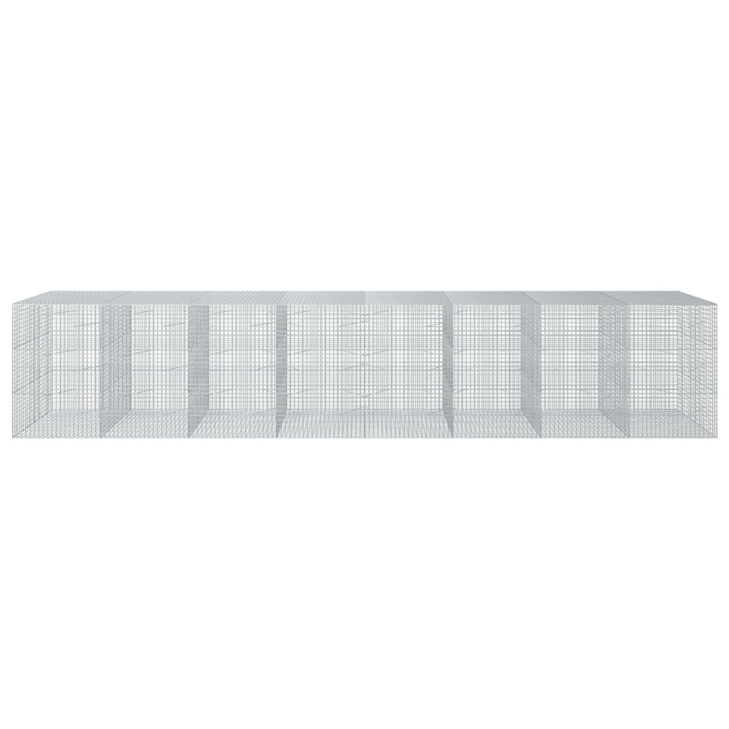 vidaXL Gabion z drutu 3,5 mm i siatką 5x5 cm 800x100x150 cm
