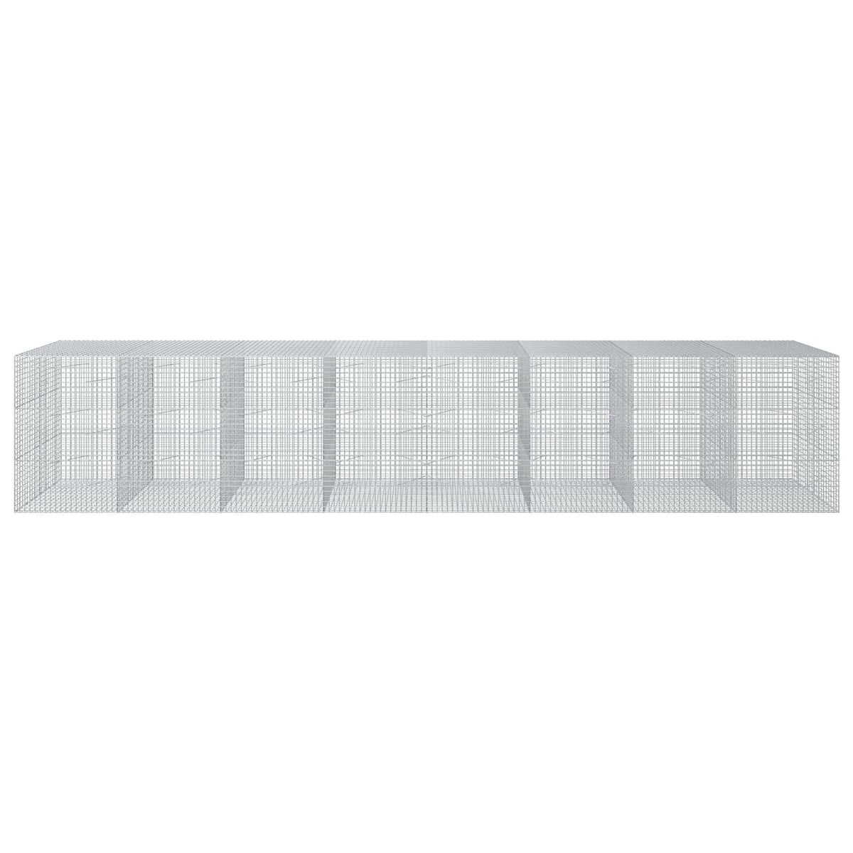 vidaXL Gabion z drutu 3,5 mm i siatką 5x5 cm 800x100x150 cm