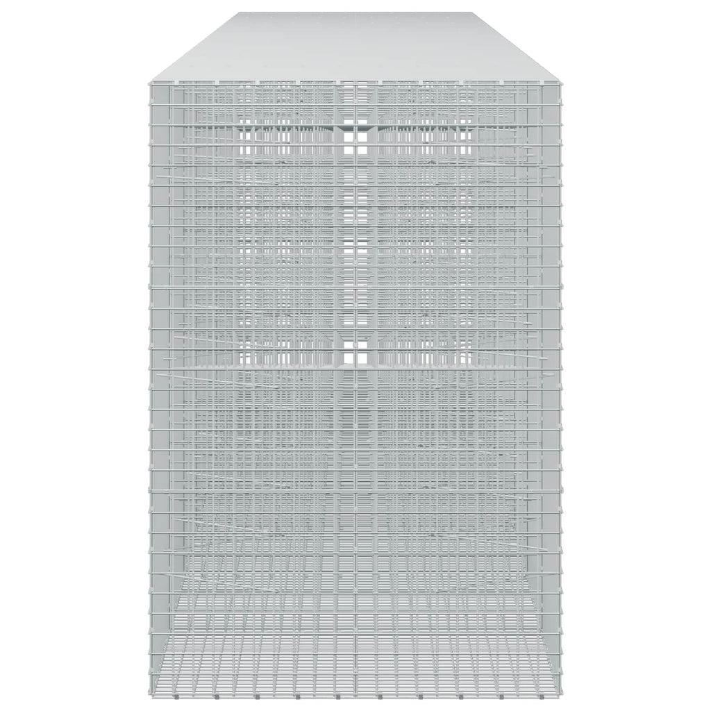 vidaXL Gabion z drutu 3,5 mm i siatką 5x5 cm 800x100x150 cm