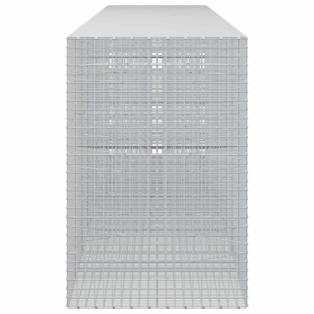 vidaXL Gabion z drutu 3,5 mm i siatką 5x5 cm 850x100x150 cm