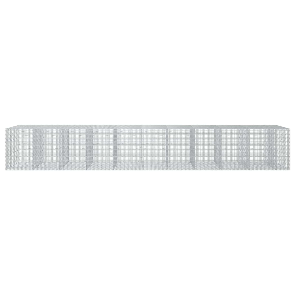 vidaXL Gabion z drutu 3,5 mm i siatką 5x5 cm 1050x100x150 cm