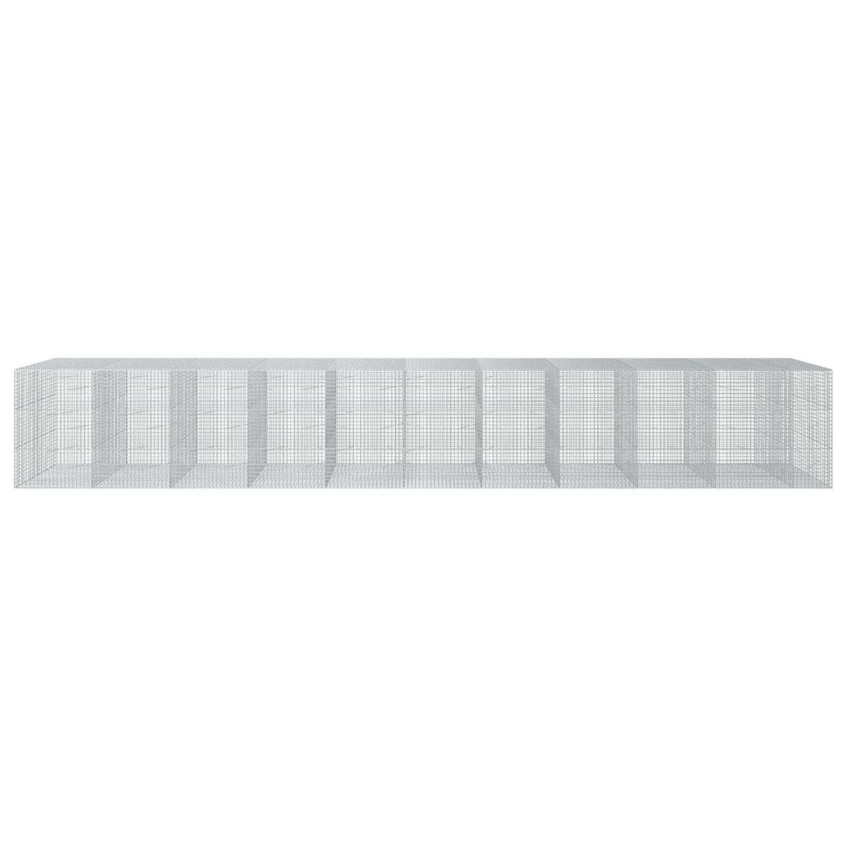 vidaXL Gabion z drutu 3,5 mm i siatką 5x5 cm 1050x100x150 cm