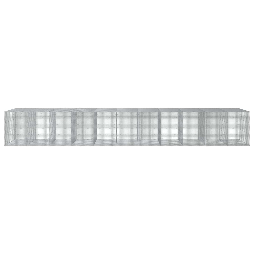 vidaXL Gabion z drutu 3,5 mm i siatką 5x5 cm 1100x100x150 cm