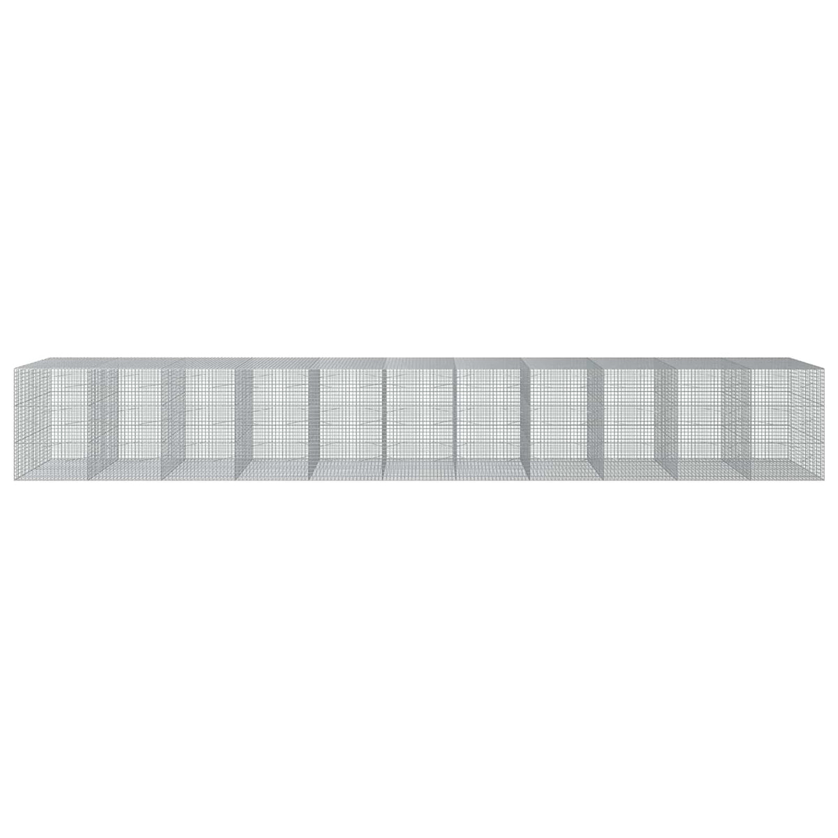 vidaXL Gabion z drutu 3,5 mm i siatką 5x5 cm 1100x100x150 cm