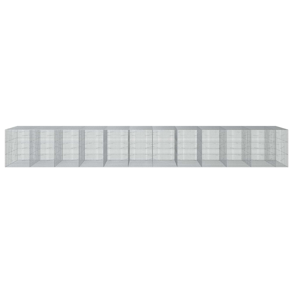 vidaXL Gabion z drutu 3,5 mm i siatką 5x5 cm 1150x100x150 cm