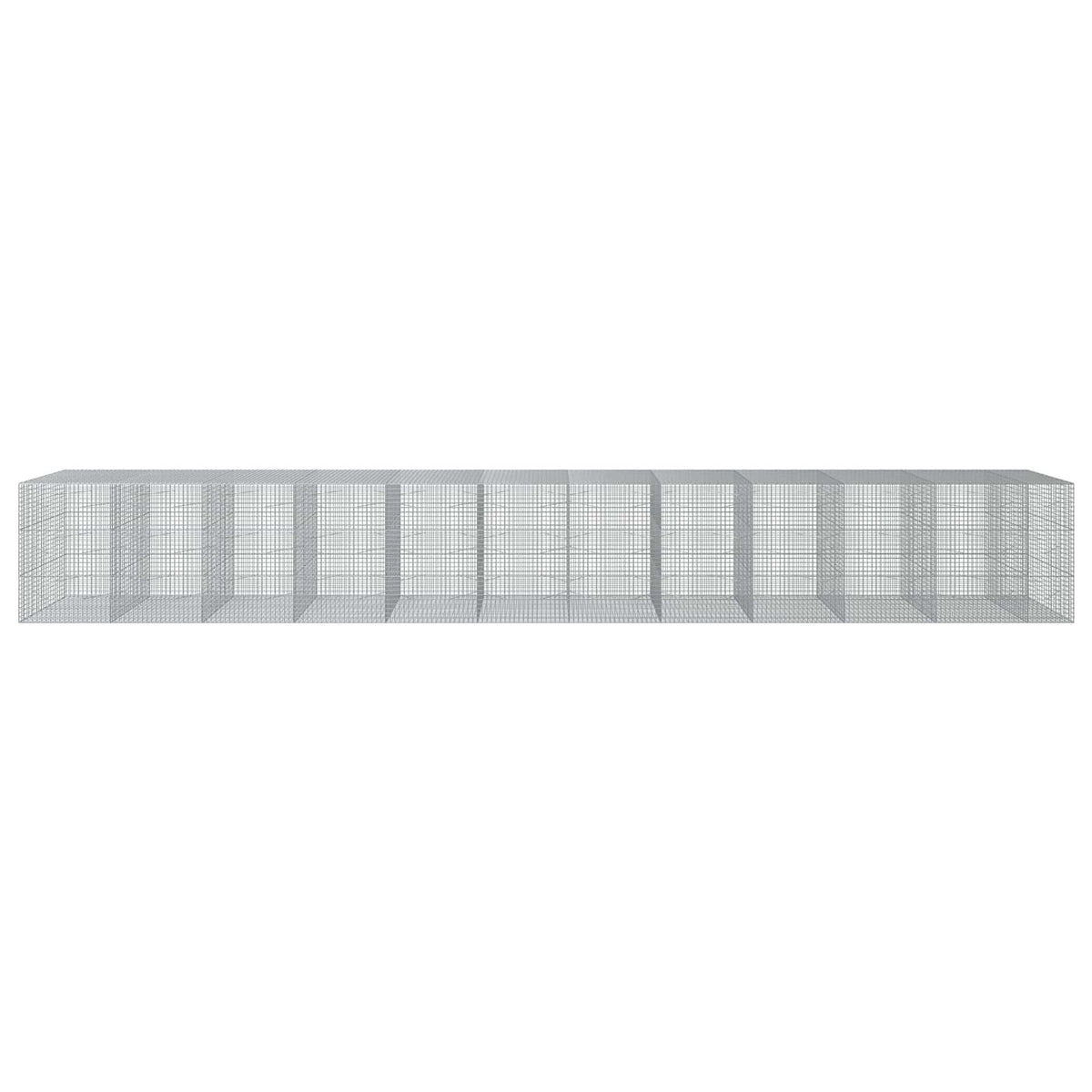 vidaXL Gabion z drutu 3,5 mm i siatką 5x5 cm 1150x100x150 cm