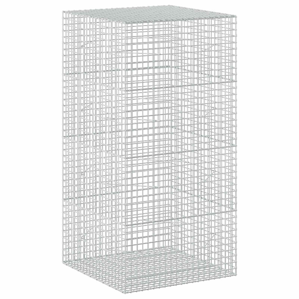 vidaXL Gabion z drutu 3,5 mm i siatką 5x5 cm 100x100x200 cm