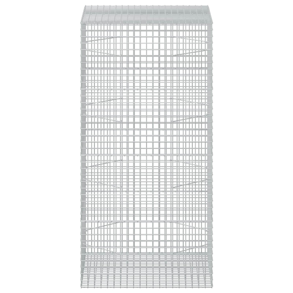 vidaXL Gabion z drutu 3,5 mm i siatką 5x5 cm 100x100x200 cm