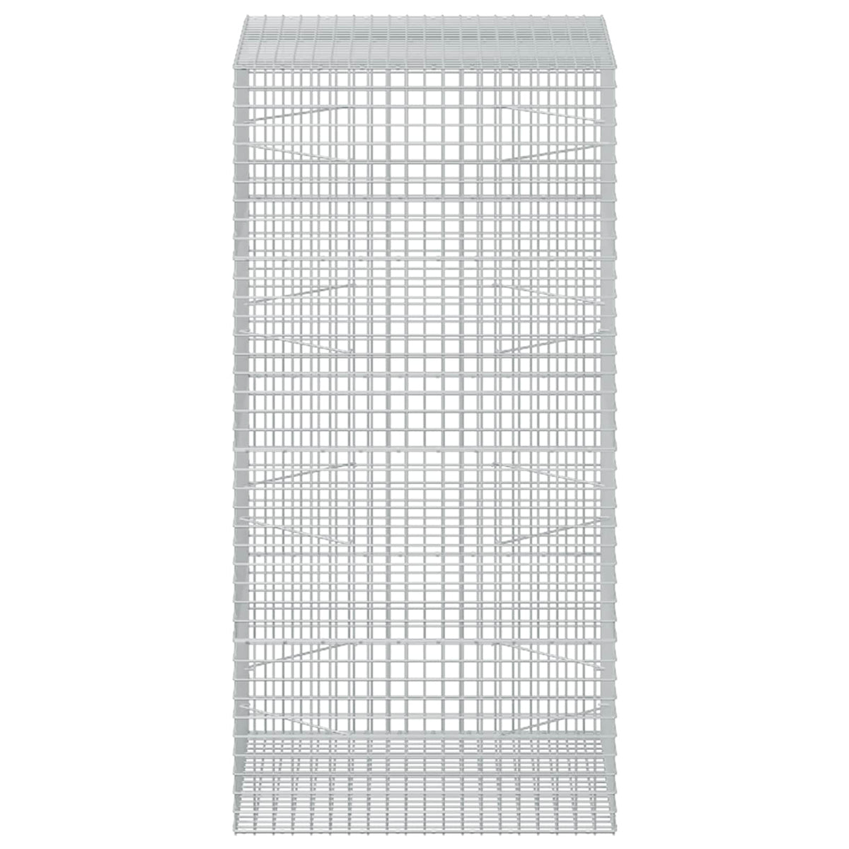 vidaXL Gabion z drutu 3,5 mm i siatką 5x5 cm 100x100x200 cm