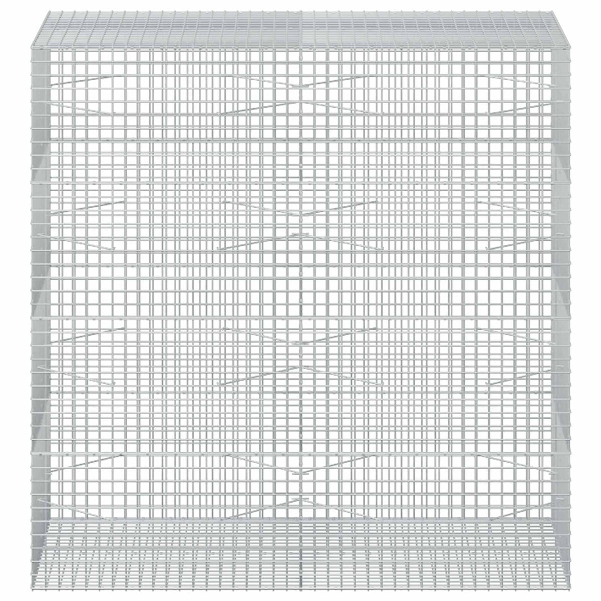 vidaXL Gabion z drutu 3,5 mm i siatką 5x5 cm 200x100x200 cm