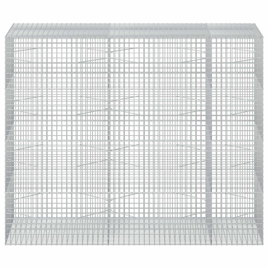vidaXL Gabion z drutu 3,5 mm i siatką 5x5 cm 250x100x200 cm