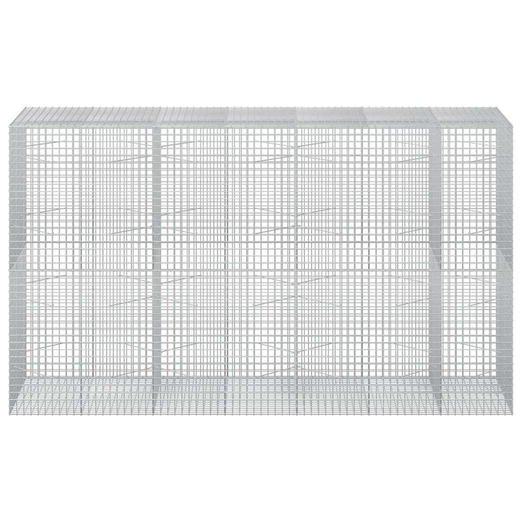 vidaXL Gabion z drutu 3,5 mm i siatką 5x5 cm 350x100x200 cm