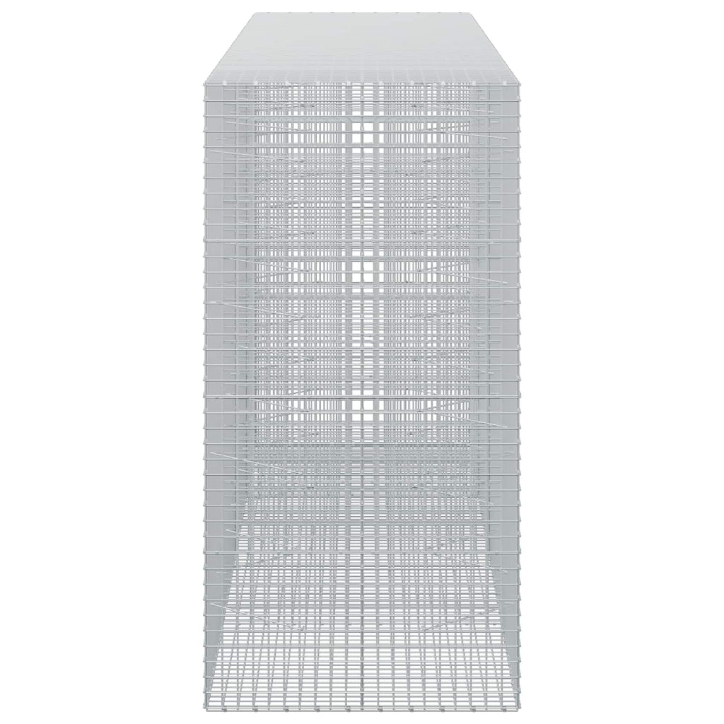 vidaXL Gabion z drutu 3,5 mm i siatką 5x5 cm 400x100x200 cm