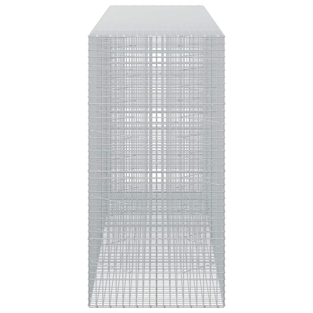 vidaXL Gabion z drutu 3,5 mm i siatką 5x5 cm 400x100x200 cm