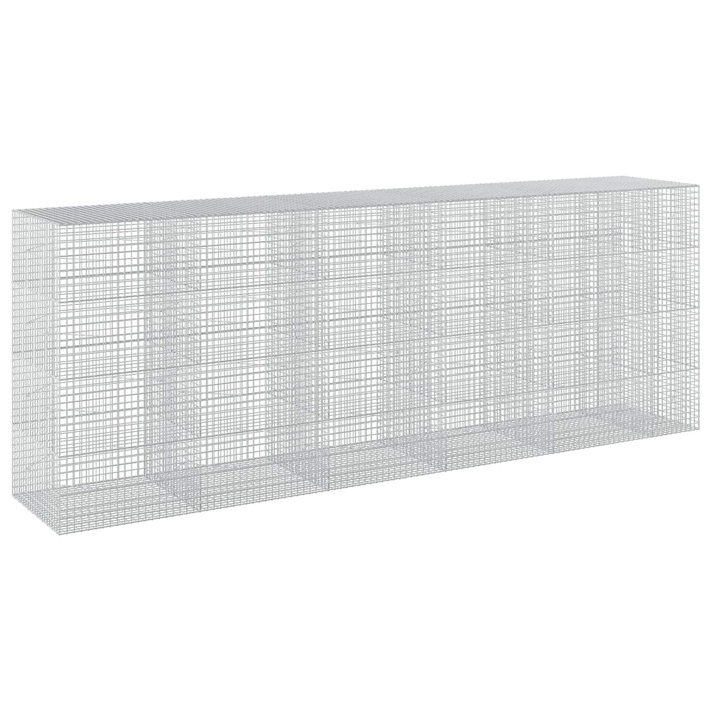 vidaXL Gabion z drutu 3,5 mm i siatką 5x5 cm 550x100x200 cm