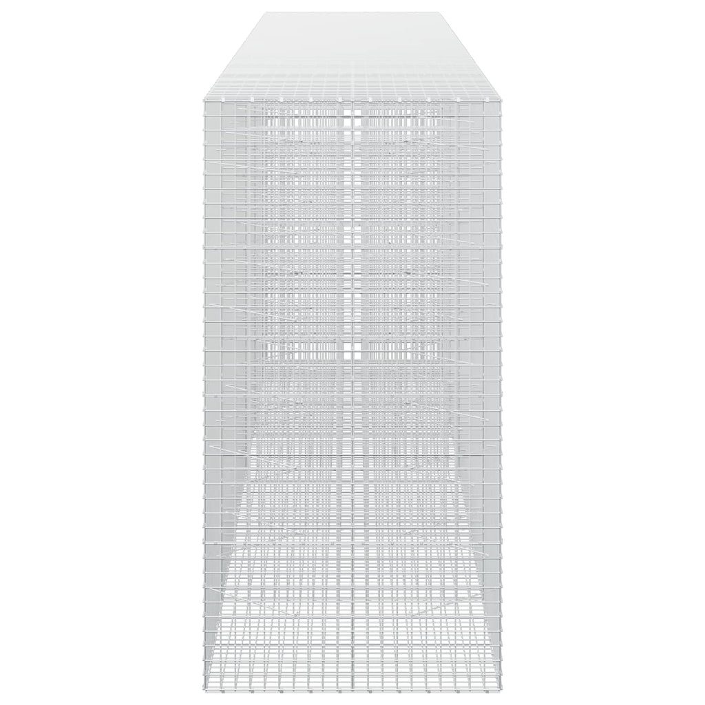 vidaXL Gabion z drutu 3,5 mm i siatką 5x5 cm 550x100x200 cm