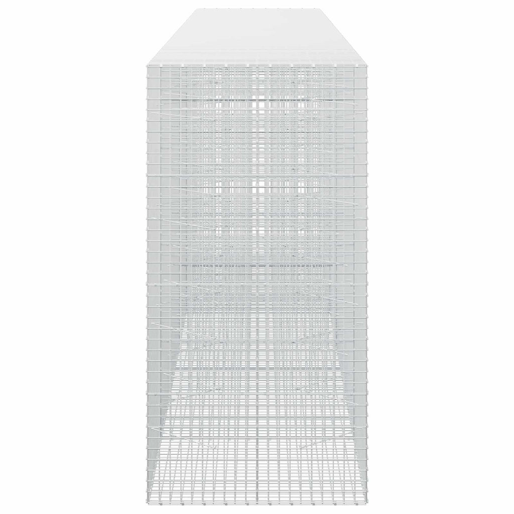 vidaXL Gabion z drutu 3,5 mm i siatką 5x5 cm 600x100x200 cm