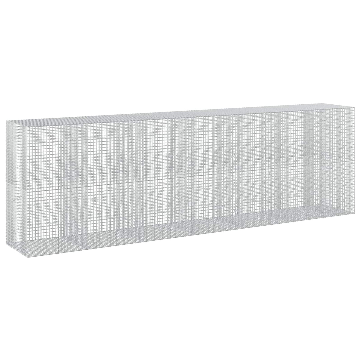vidaXL Gabion z drutu 3,5 mm i siatką 5x5 cm 650x100x200 cm